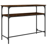 Console Table Smoked Oak 100x35.5x75 cm Engineered Wood 834047