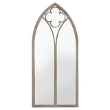 Garden Mirror Sand 70x30 cm Iron for Outdoor Use 318351
