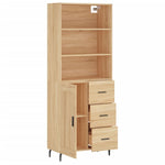 Highboard Sonoma Oak 69.5x34x180 cm Engineered Wood 3190040