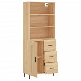 Highboard Sonoma Oak 69.5x34x180 cm Engineered Wood 3190040