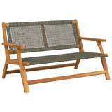 Garden Furniture Grey 122 x 78 x 73 cm Solid Acacia Wood 367820