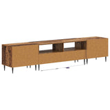 3 Piece LED TV Cabinet Old Wood Engineered Wood 3416687