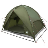 Camping Tent with Rainfly Water-resistant Dome Olive Green 42029004