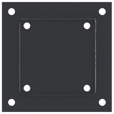 Post Bases Square 4 pcs Anthracite 121x121 mm Powder-coated Steel 42000032