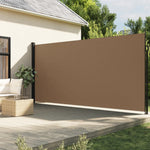 ZNTS Retractable Side Awning Taupe 200x500 cm 4004469