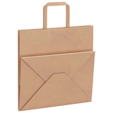 Paper Bags 250 pcs with Handles Brown 26x17x25 cm 4101815