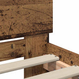 Bed Frame with Headboard Old Wood 75 x 190 cm Engineered Wood 885841