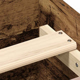 Bed Frame without Mattress Old Wood 90x190 cm Single Engineered Wood 857478