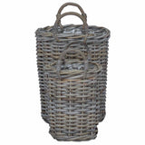 Planter Basket with Storage 2 pcs Grey 42020957