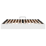 Storage Bed with Mattress Pure White 160 x 200 cm Faux leather 3369954