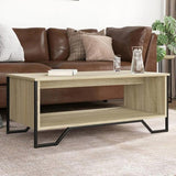Coffee Table Sonoma Oak 100x51x40 cm Engineered Wood 848480