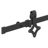 Sliding Door Hardware Kit 213.5 cm Steel Black 4009707