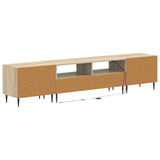 5 Piece LED TV Cabinet Sonoma Oak Engineered Wood 3416515