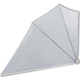 Collapsible Balcony Side Awning Grey 160x240 cm 41574