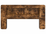 Headboard Cabinet with Storage Smoked Oak Engineered Wood 8001269