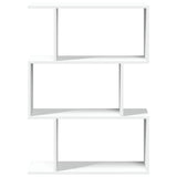 Room Divider Bookcase 3-Tier White 70x24x97 cm Engineered Wood 858111