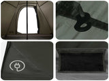 Tipi Tent Water-Resistant 3-Person Army Green 42042209