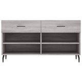 Shoe Bench Grey Sonoma 102x35x55 cm Engineered Wood 829762