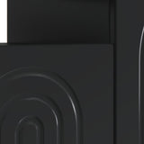 LED TV Cabinet Black Engineered Wood 896246