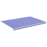 Replacement Fabric for Awning Blue and White 5x3.5 m 311922