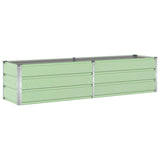Planter Pastel Green 195 x 50 x 45 cm Galvanised Steel 42018256