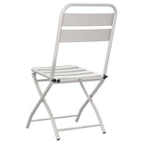 Garden Folding Chair Folding 2 pcs Beige 42 x 52 x82cm 42002941