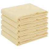 Table Cloth 5 pcs Cream White 140 x 160 cm Polyester 42040216