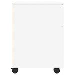 ZNTS Mobile File Cabinet with Wheels White 45x38x54 cm Engineered Wood 811520