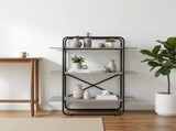 Bookshelf 3-Tier 100 x 35 x 105 cm PB Grey Sonoma 8007795