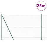 Welded Wire Fence with Concrete Base 25 x 1.5 m 3353529