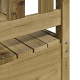 Outdoor Play Tower Natural Solid Impregnated Pinewood 826531