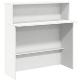 Reception Desk White 100x50x103.5 cm Engineered Wood 859024