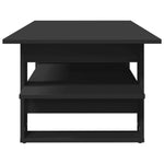 ZNTS Coffee Table Black 102x55x42 cm Engineered Wood 823262