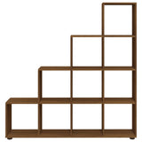 Staircase Bookcase Brown Oak 142 cm Engineered Wood 342602