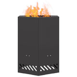 Smokeless Fire Pit Black 38 x 38 x 51 cm Steel 858984