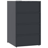 Wheelie Bin Storage for 2 Bins Anthracite 138x79x117 cm Steel 3279982