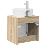 Wall-Mounted Sink Vanity Sonoma Oak 49.5 x 44.5 x 65 cm 890434