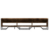 TV Cabinet Smoked Oak 180x34x41 cm Engineered Wood 848576