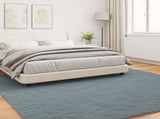 Anti-Slip Faux Rabbit Fur Rug OLITE Anthracite 200 x 200 cm 42021775