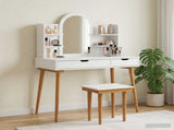 Dressing Table Set FAUSKE 5 pcs White 100 x 50 x 143 cm 3438598