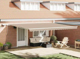 Retractable Awning Beige 450 x 350 cm Fabric and Aluminium 3331130