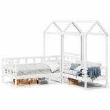 Day Bed Set with Roof without Mattress White 80x200 cm 3282247