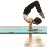 Inflatable Gymnastics Mat with Pump 500x100x10 cm PVC Green 91920
