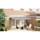 Awning Frame Retractable White 4 x 2 m Powder-coated Steel 42002534