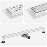 Shower Drain 2-in-1 with 360&deg Siphon Silver 80 cm 42015964