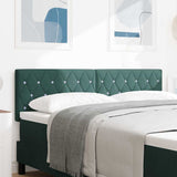 Headboard with Headboard Dark Green 144 cm Faux Leather 42007090