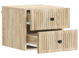 Wall-Mounted Bedside Cabinet 2 pcs Sonoma Oak 33 x 34.5 x 40 cm 897960