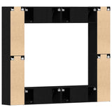 TV Cabinet Set 8 pcs Black oak Medium Engineered wood 3393472