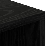 Sideboard with Drawer Black Oak 60 x 33.5 x 84 cm 8000469