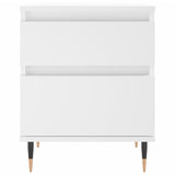 Bedside Cabinet White 40x35x50 cm Engineered Wood 830652